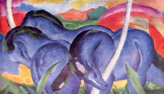 Franz Marc: Die groen blauen Pferde (1911)