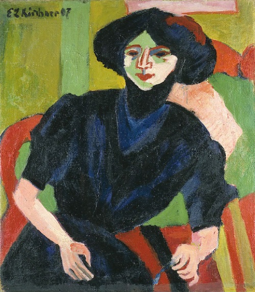 Ernst Ludwig Kirchner: Portrt einer Frau, 1907, Saint Louis Art Museum, Missouri